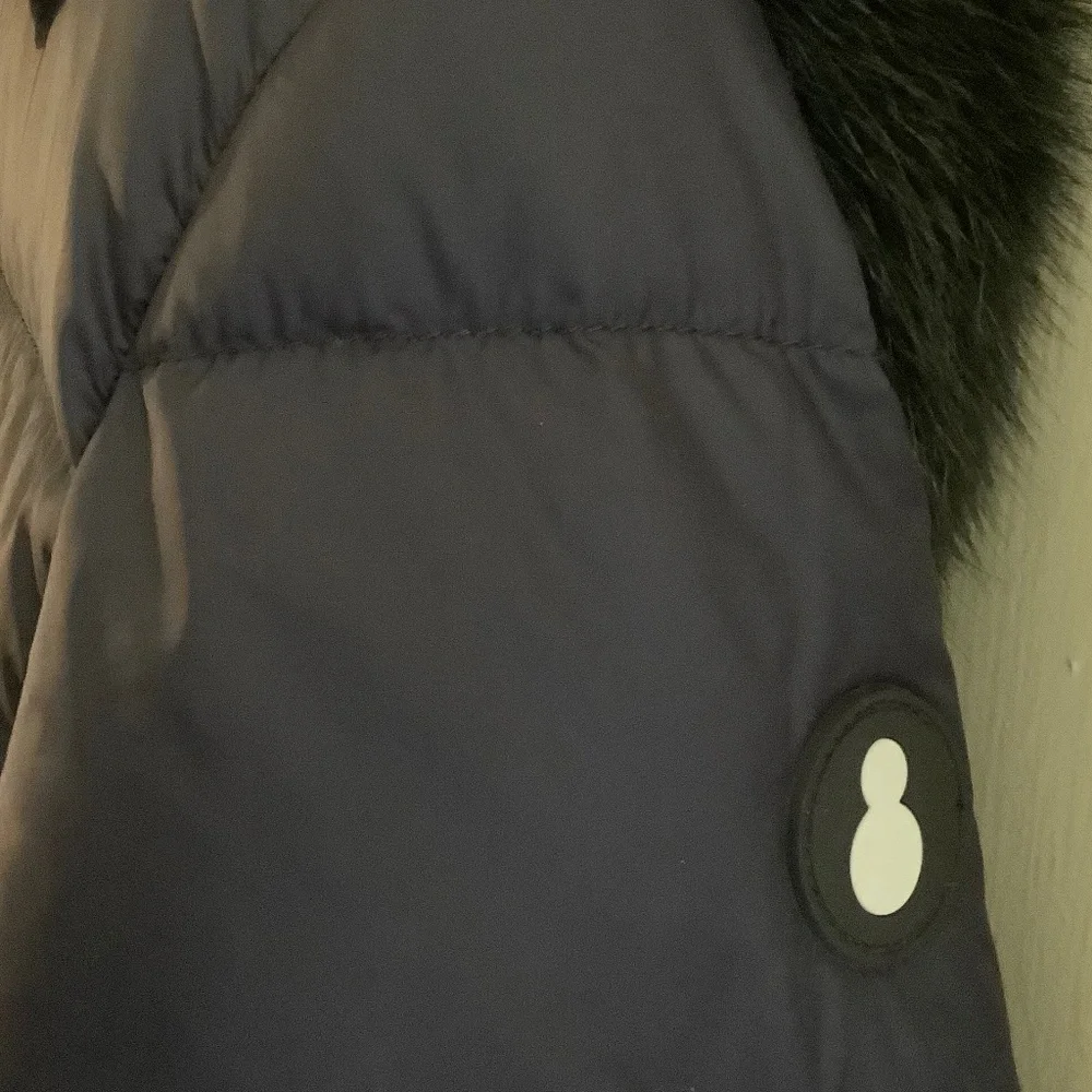 Navy Snowman Puffer Coat M - Picture 3 of 9